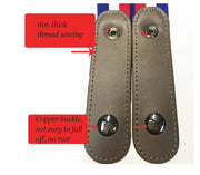 slim leather belt for men and women, view 7 - MRSLM