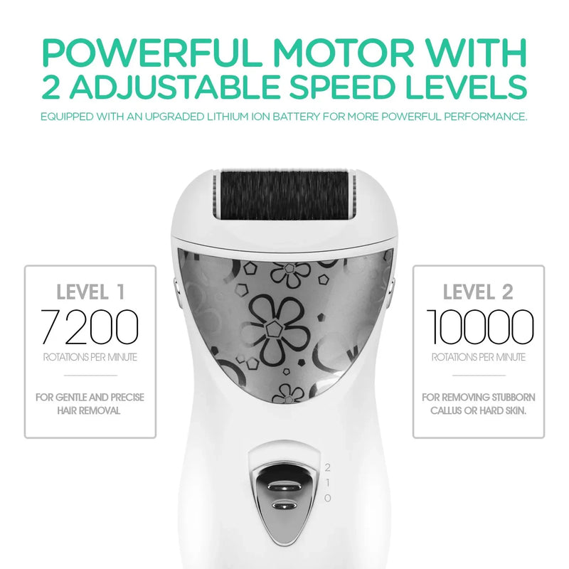 rechargeable 3-in-1 epilator and callus remover, view 3 - MRSLM