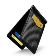 Leather driver's license holder, view 3 - MRSLM