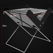 folding BBQ grill, view 3 - MRSLM
