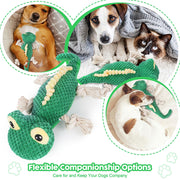 plush lizard squeaky dog toy, view 8 - MRSLM