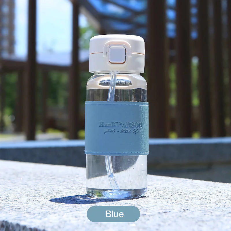 cute water bottle with straw, view 9 - MRSLM