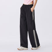 drawstring wide leg pants, view 6 - MRSLM