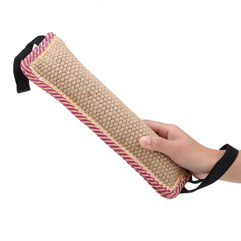 sackcloth dog training bite tug toy, view 6 - MRSLM