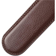 men's leather ratchet belt with anti-scratch buckle, view 10 - MRSLM