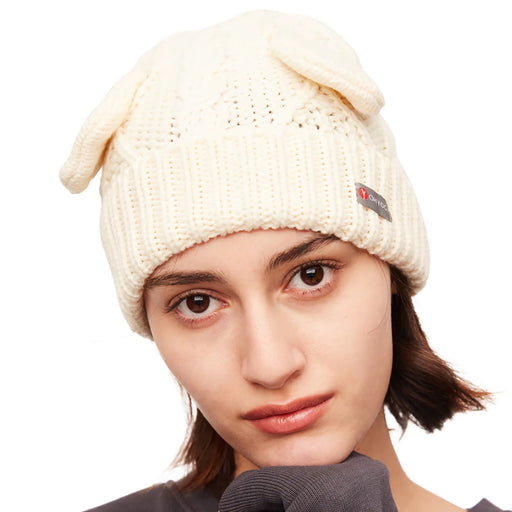 bear ears knitted autumn hat - MRSLM