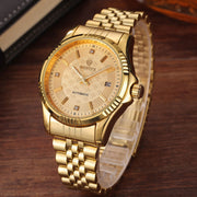 gold tourbillon-style business watch, view 5 - MRSLM