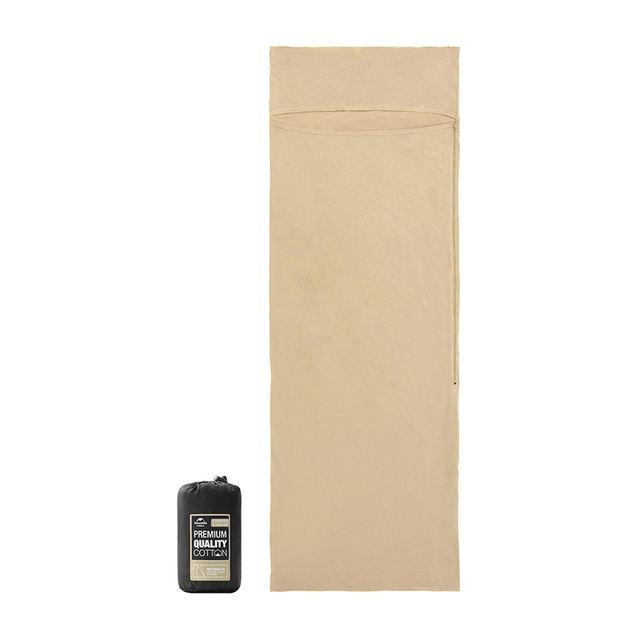 cotton sleeping bag liner, view 3 - MRSLM