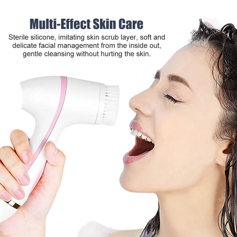 3-in-1 ultrasonic facial cleansing brush, view 8 - MRSLM