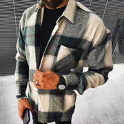 men's plaid woolen shirt - MRSLM