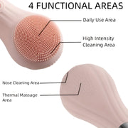 electric silicone facial cleansing brush, view 8 - MRSLM
