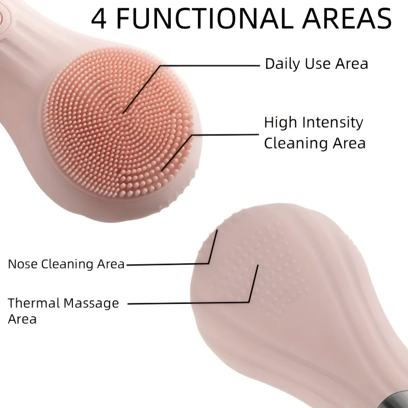 electric silicone facial cleansing brush, view 8 - MRSLM