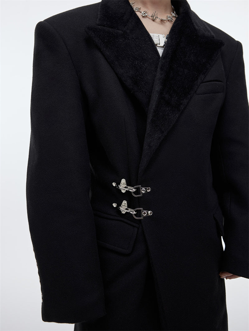 men's long over-the-knee coat, view 6 - MRSLM