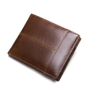 men's leather short wallet, view 4 - MRSLM