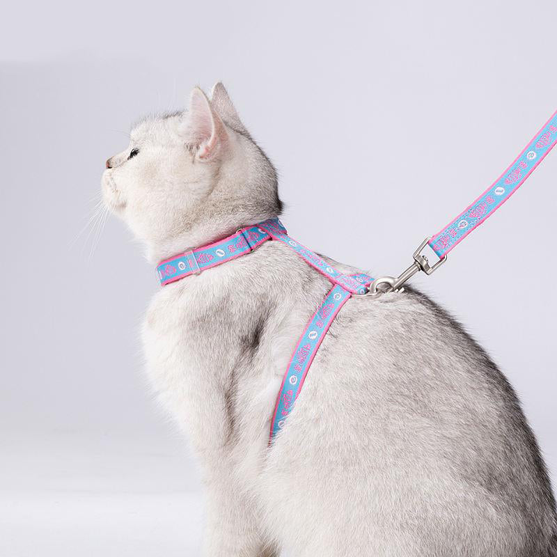 cat H-shape harness and leash set, view 2 - MRSLM