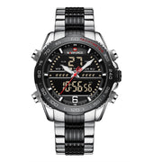 men's multifunction stainless steel watch, view 9 - MRSLM