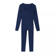 ribbed yoga jumpsuit, view 2 - MRSLM
