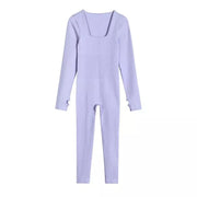 ribbed yoga jumpsuit, view 5 - MRSLM