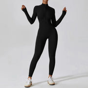 women's long sleeve yoga jumpsuit, view 13 - MRSLM