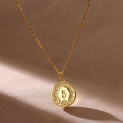 coin pendant necklace, view 7 - MRSLM