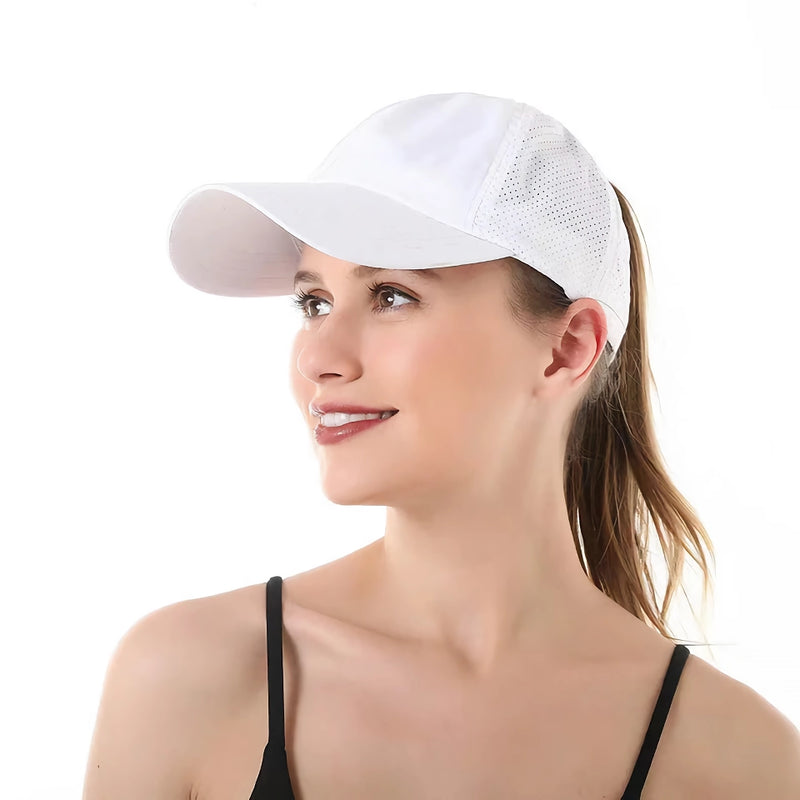 summer mesh ponytail baseball cap, view 13 - MRSLM