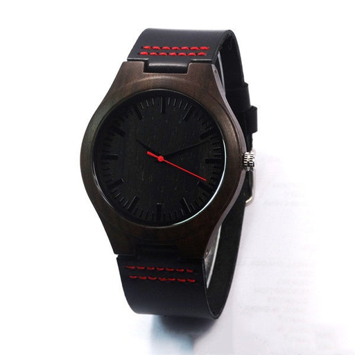 laser engraved wooden watch, view 5 - MRSLM
