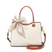 Retro bow tie top-handle crossbody bag, view 2 - MRSLM