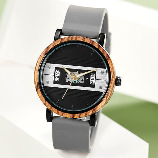 men's wood-like digital watch - MRSLM