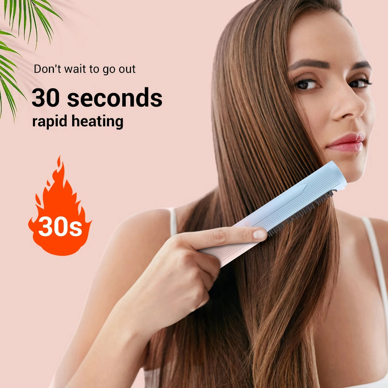 Portable wireless hair styling brush, view 8 - MRSLM