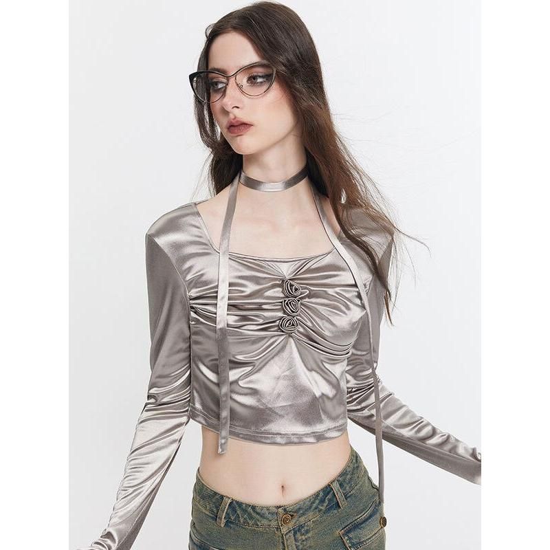silver metallic top, view 5 - MRSLM