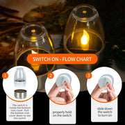 solar led candle lantern, view 4 - MRSLM