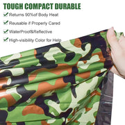 camouflage waterproof emergency sleeping bag, view 4 - MRSLM