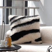 italian minimalist black and white cushion cover, view 3 - MRSLM