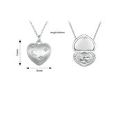 open and close lettering love necklace, view 2 - MRSLM