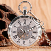 open-face automatic mechanical pocket watch, view 3 - MRSLM