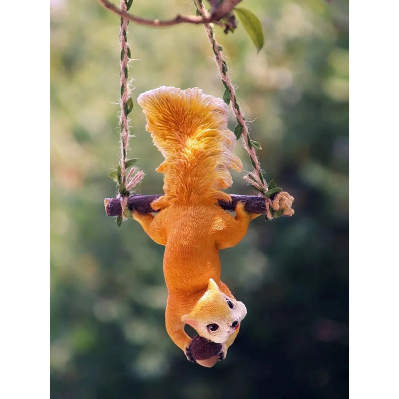 resin squirrel and monkey swing ornaments, view 5 - MRSLM