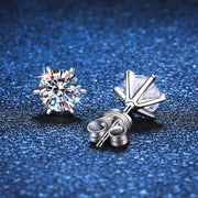unisex silver threaded stud earrings, view 3 - MRSLM