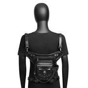 Punk skull chain crossbody bag, view 3 - MRSLM