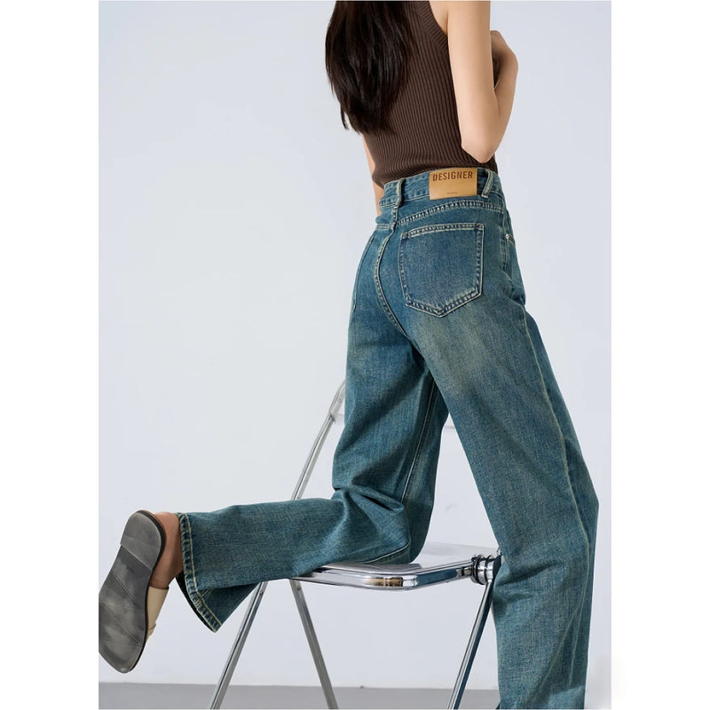 high waisted wide leg jeans, view 5 - MRSLM