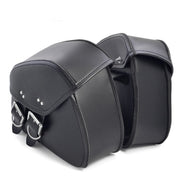 black pu leather motorcycle saddlebags, view 6 - MRSLM