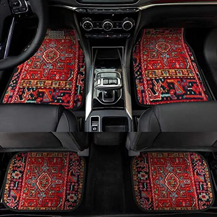 Persian Rug-Style Car Floor Mats - A Set of 4