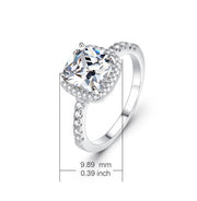 925 silver square ring, view 2 - MRSLM
