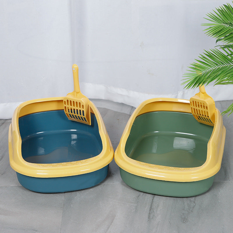 semi-closed plastic cat litter box - MRSLM
