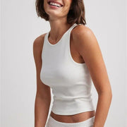 ribbed knit crop top, view 5 - MRSLM