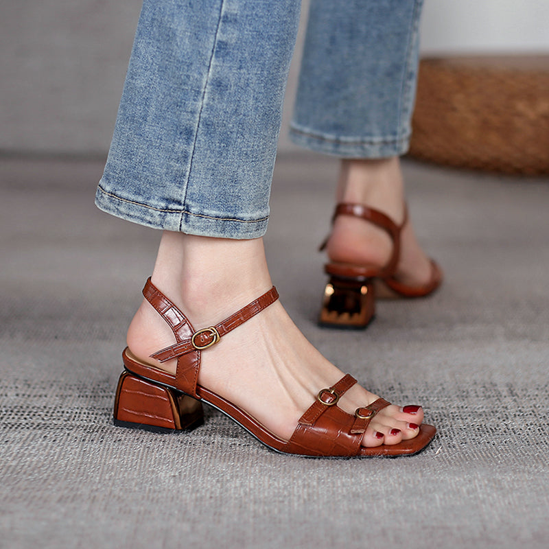 leather gladiator sandals, view 4 - MRSLM