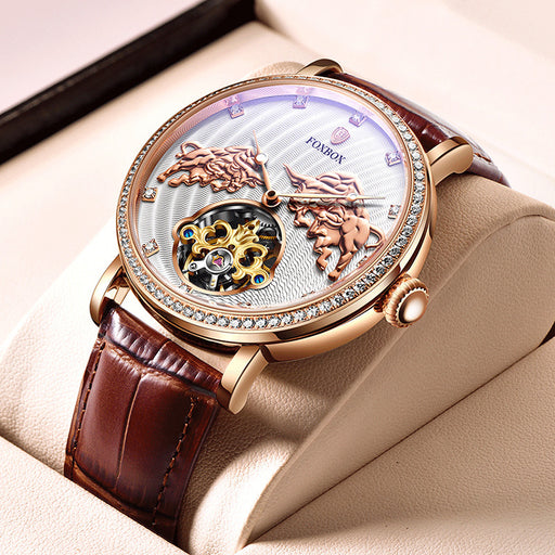men's diamond set mechanical watch - MRSLM