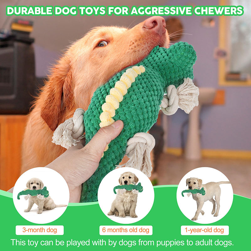 plush lizard squeaky dog toy, view 7 - MRSLM