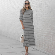 Striped pullover dress, view 2 - MRSLM