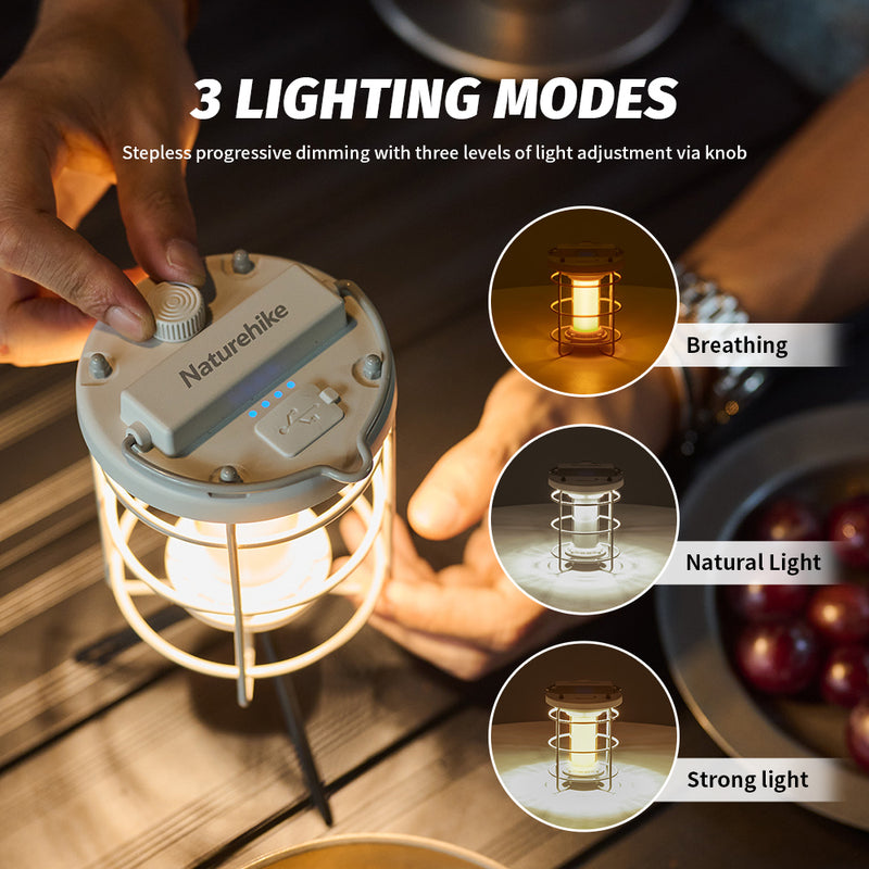 portable LED camping lantern, view 5 - MRSLM