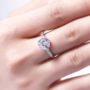 925 sterling silver engagement ring, view 5 - MRSLM